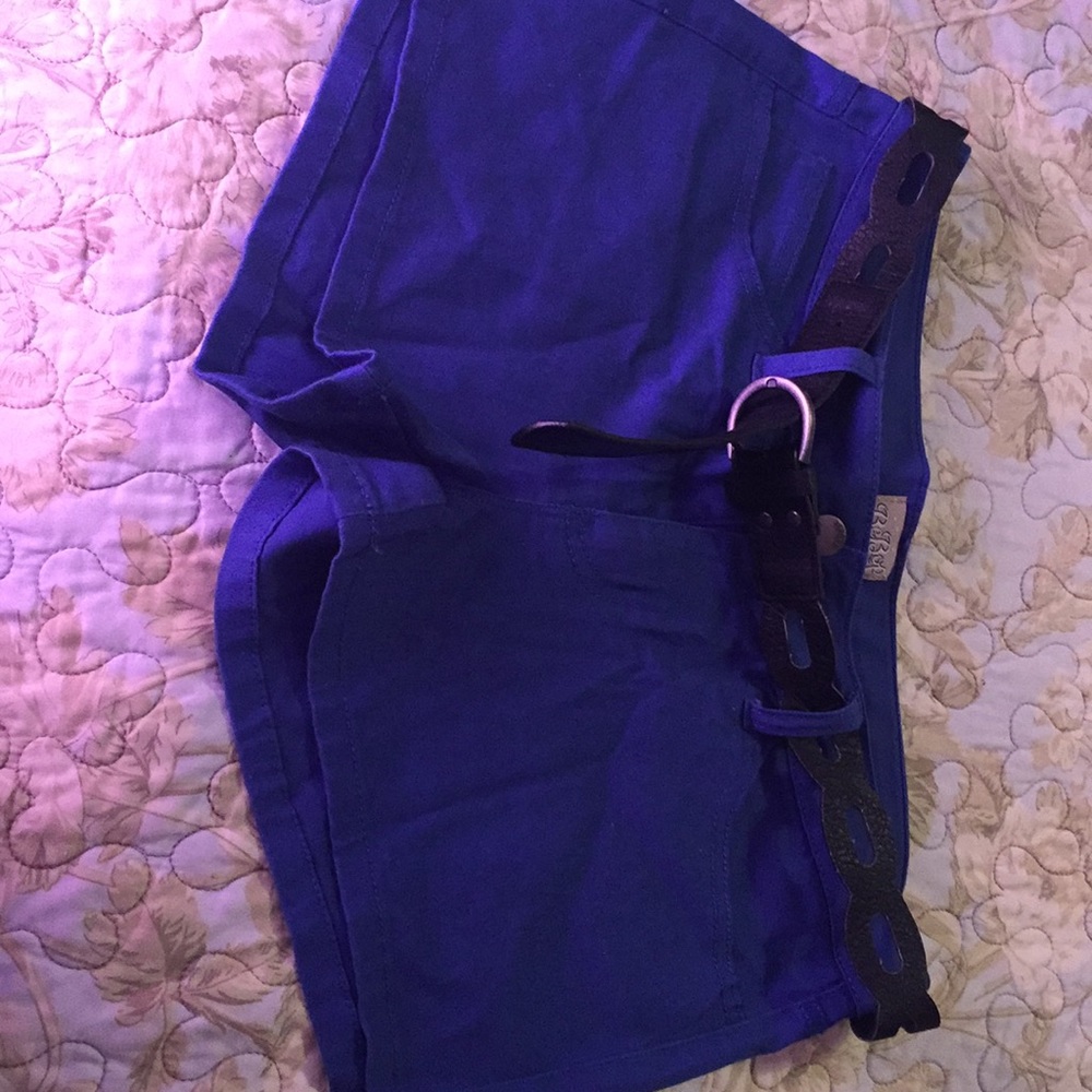Royal blue shorts
